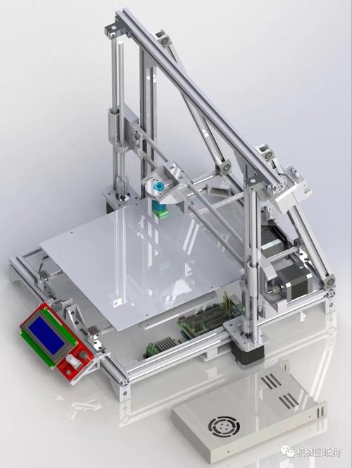 工程机械prusaprinter3d打印机结构3d图纸solidworks设计附step